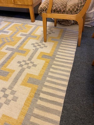 Lot 62 - A flat-weave wool carpet of Scandinavian design