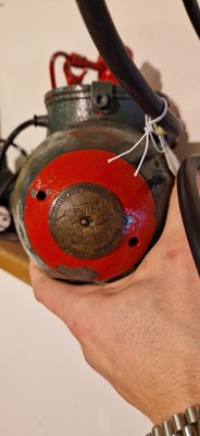 Lot 410 - A Michelin Man air compressor