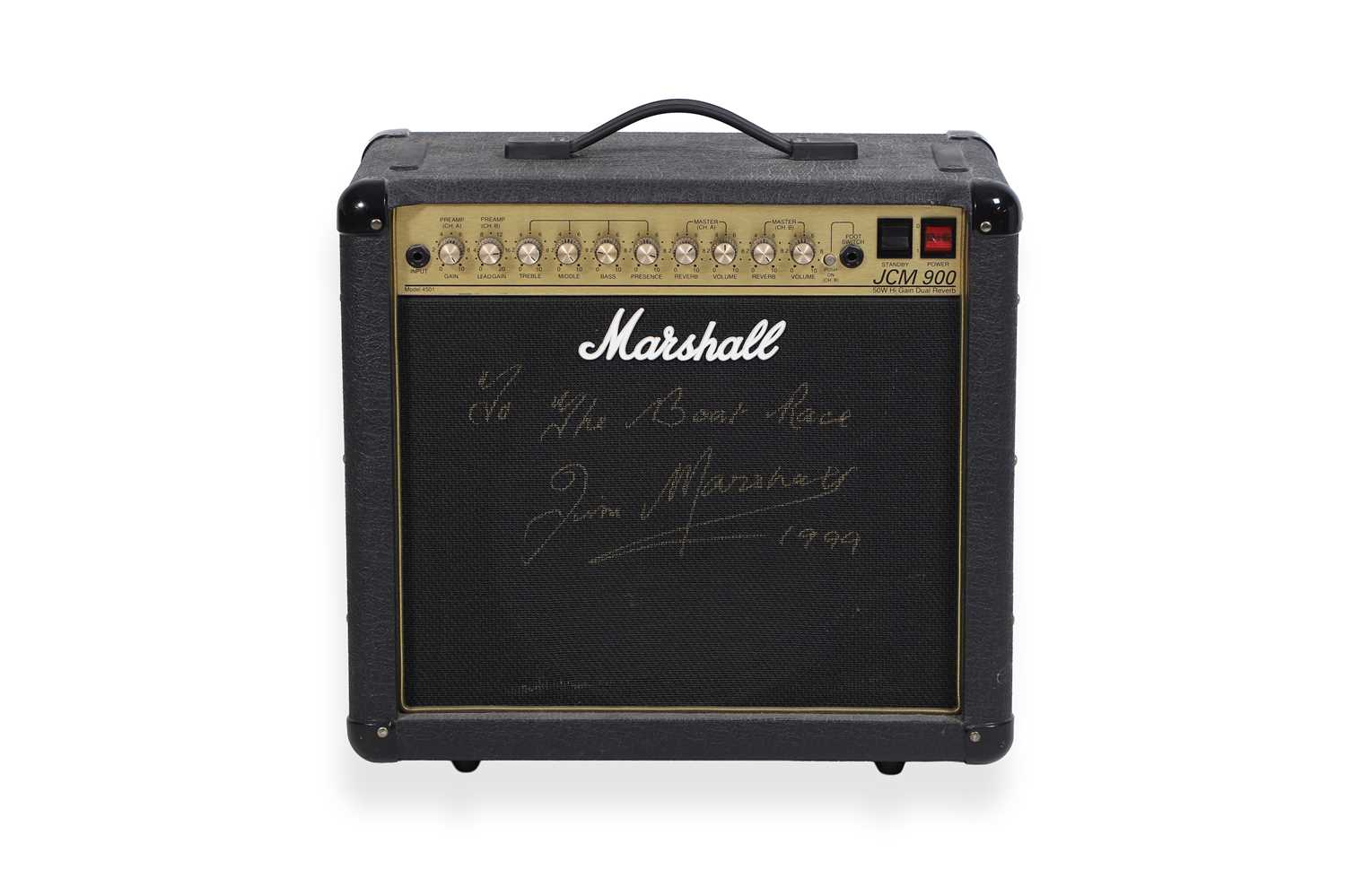 Lot 30 - A Marshall JCM900 50 watt Hi Gain Dual Reverb 1 x 12 guitar amplifier