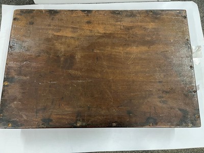 Lot 33 - A collection of oak and mahogany trays