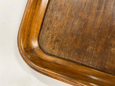 Lot 33 - A collection of oak and mahogany trays