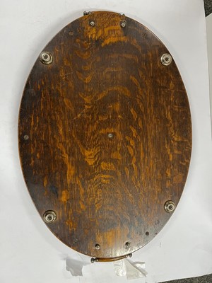 Lot 33 - A collection of oak and mahogany trays