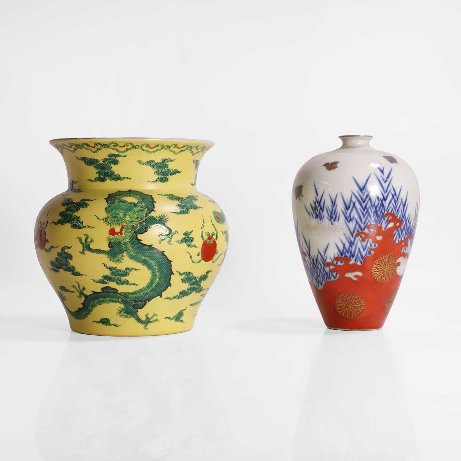 Lot 27 - Two pieces of Japanese Fukagawa ware