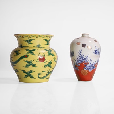 Lot 27 - Two pieces of Japanese Fukagawa ware