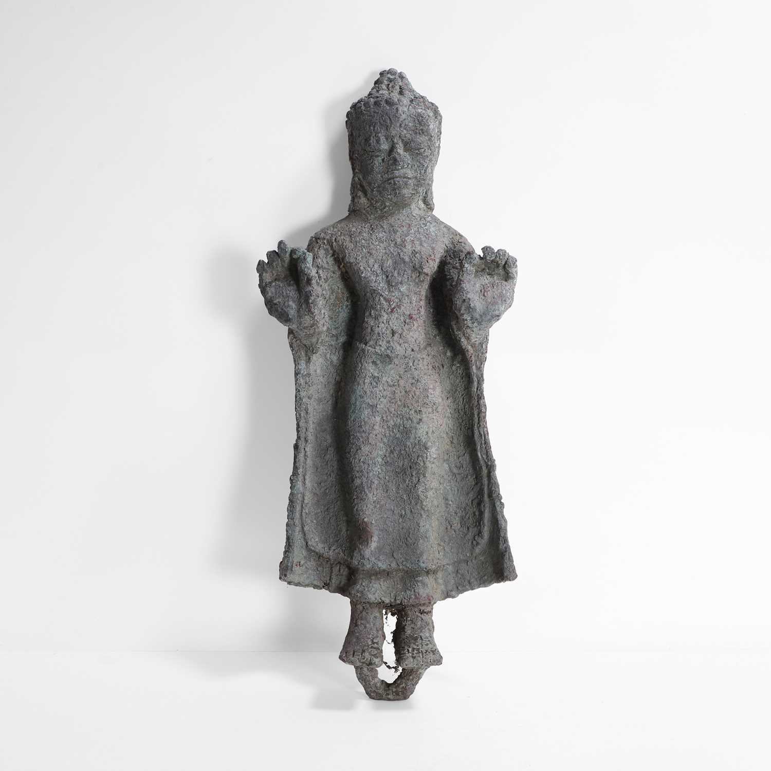 Lot 92 - A Thai bronze figure of the Buddha