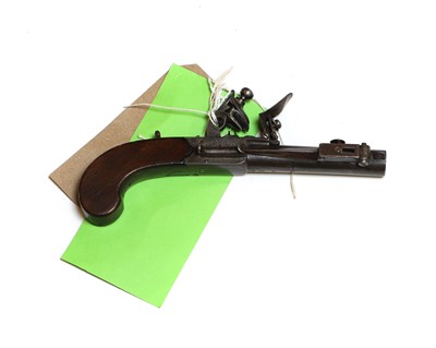 Lot 149 - A flintlock single barrel pistol