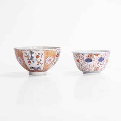 Lot 101 - Two pairs of Chinese export cups and saucers