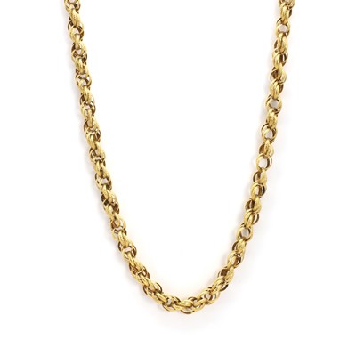 Lot 2 - A Georgian gold rope chain