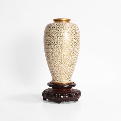 Lot 163 - A Japanese Satsuma ware vase