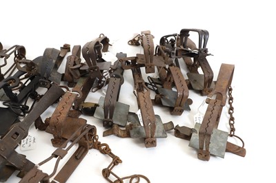 Lot 438 - A large quantity of twenty one gin traps