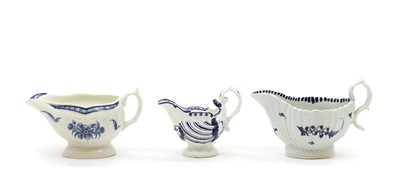 Lot 106 - A group of three Worcester blue and white porcelain items