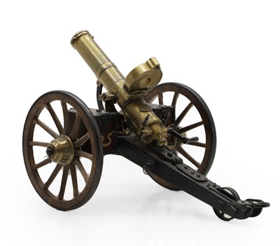 Lot 205 - A scale model of a Gatling gun