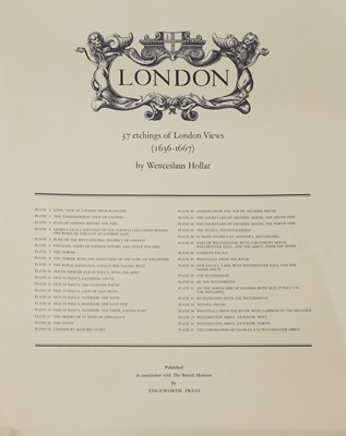 Lot 32 - Hollar (Wenceslaus) London: 37 Etchings of London Views (1636-1667). # 43 OF 250