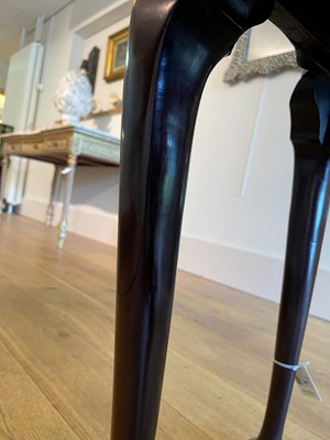 Lot 345 - A mahogany and marquetry card table