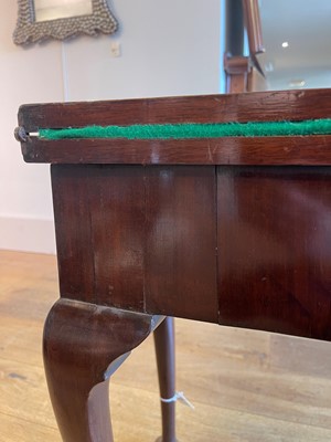 Lot 345 - A mahogany and marquetry card table