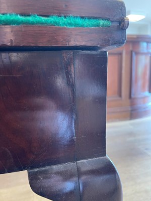 Lot 345 - A mahogany and marquetry card table
