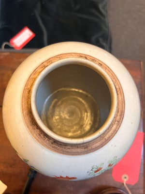 Lot 52 - A Chinese famille rose ginger jar