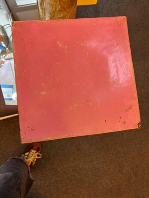Lot 69 - A pink glazed stoneware pedestal by Copeland, late Spode