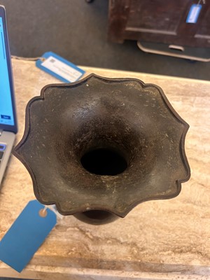 Lot 78 - A Chinese bronze two-handled vase