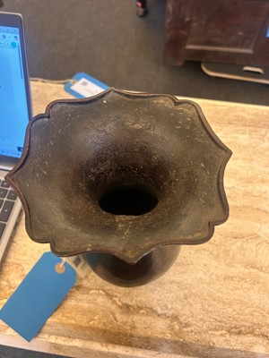 Lot 78 - A Chinese bronze two-handled vase