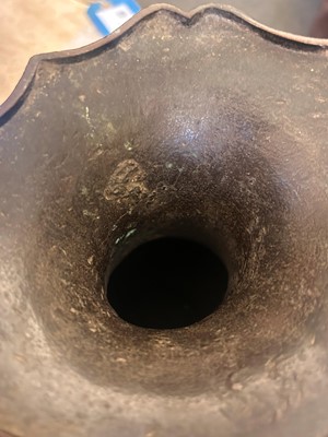 Lot 78 - A Chinese bronze two-handled vase