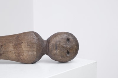 Lot 314 - A carved oak doll