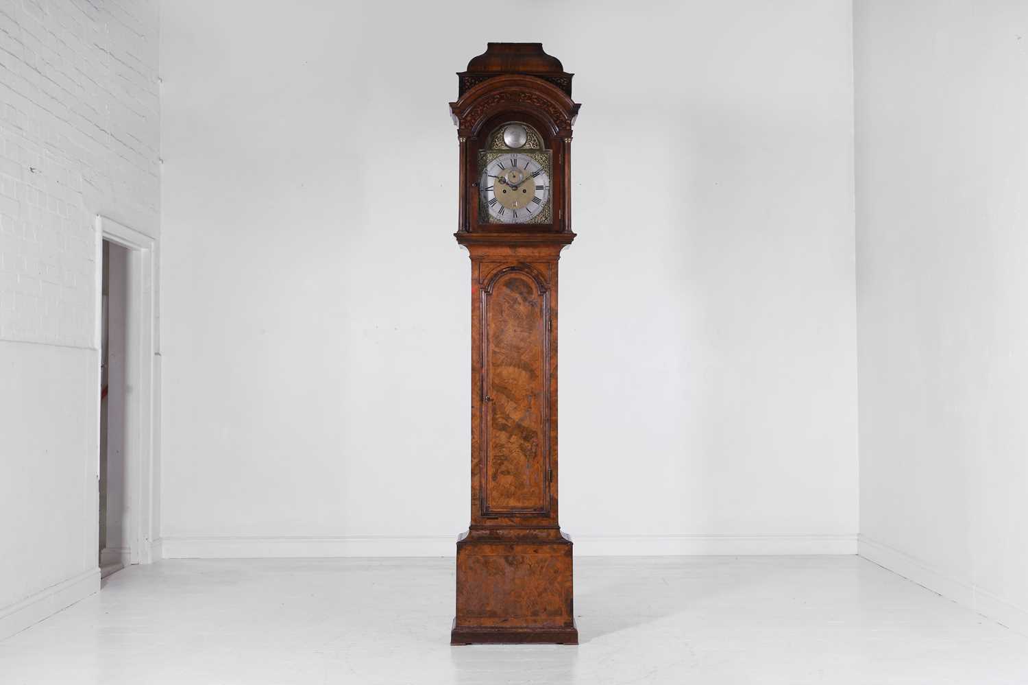 Lot 201 - A George I walnut longcase clock