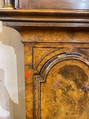 Lot 201 - A George I walnut longcase clock