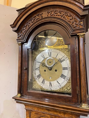 Lot 201 - A George I walnut longcase clock