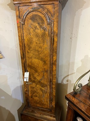 Lot 201 - A George I walnut longcase clock