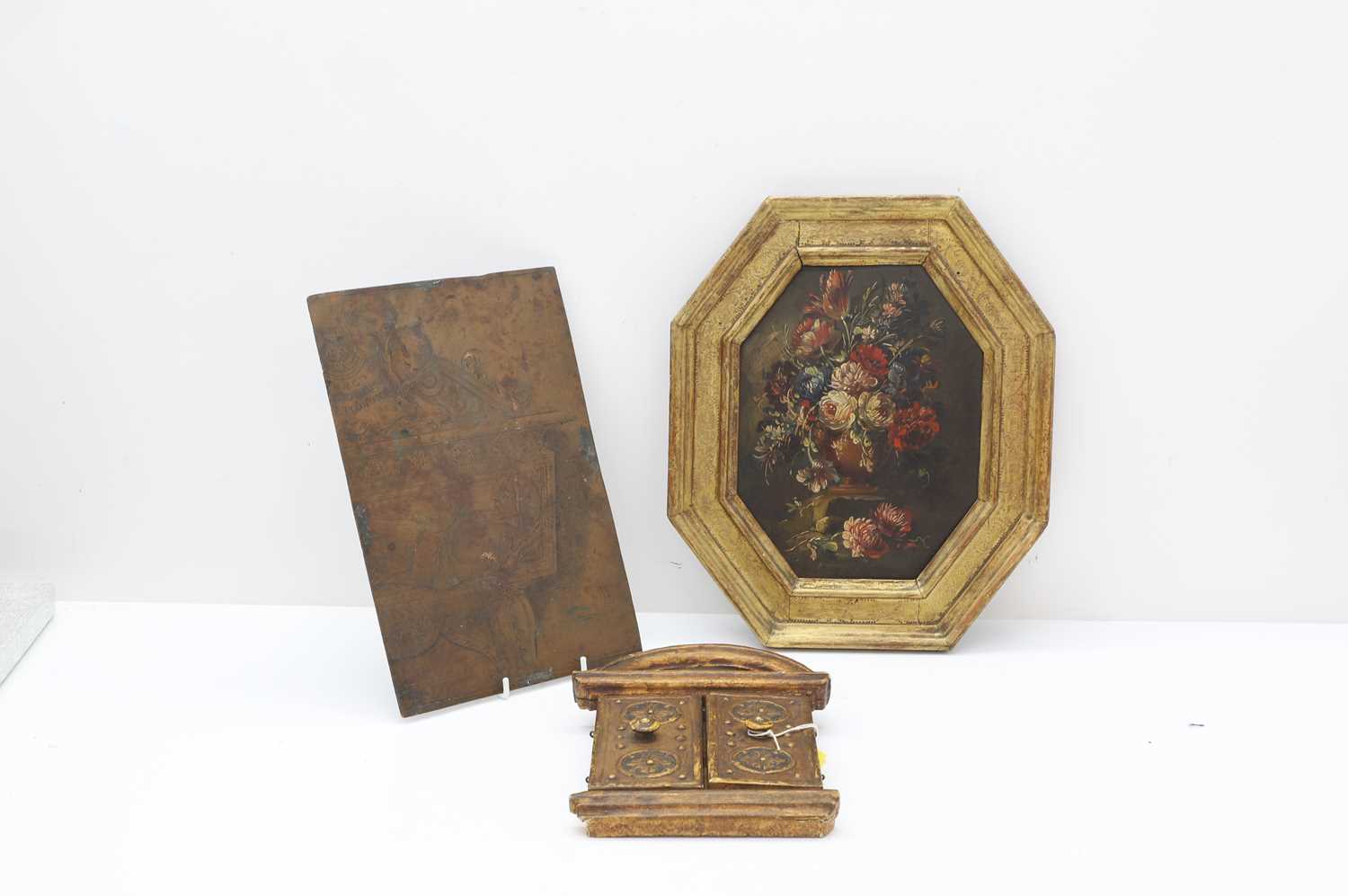 Lot 304 - An interesting double-sided copper plate