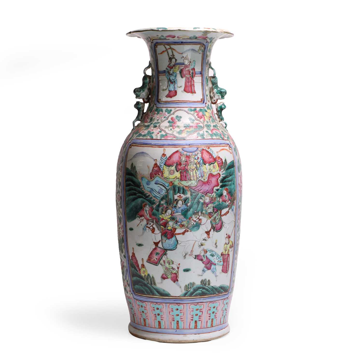 Lot 97 - A Chinese famille rose vase