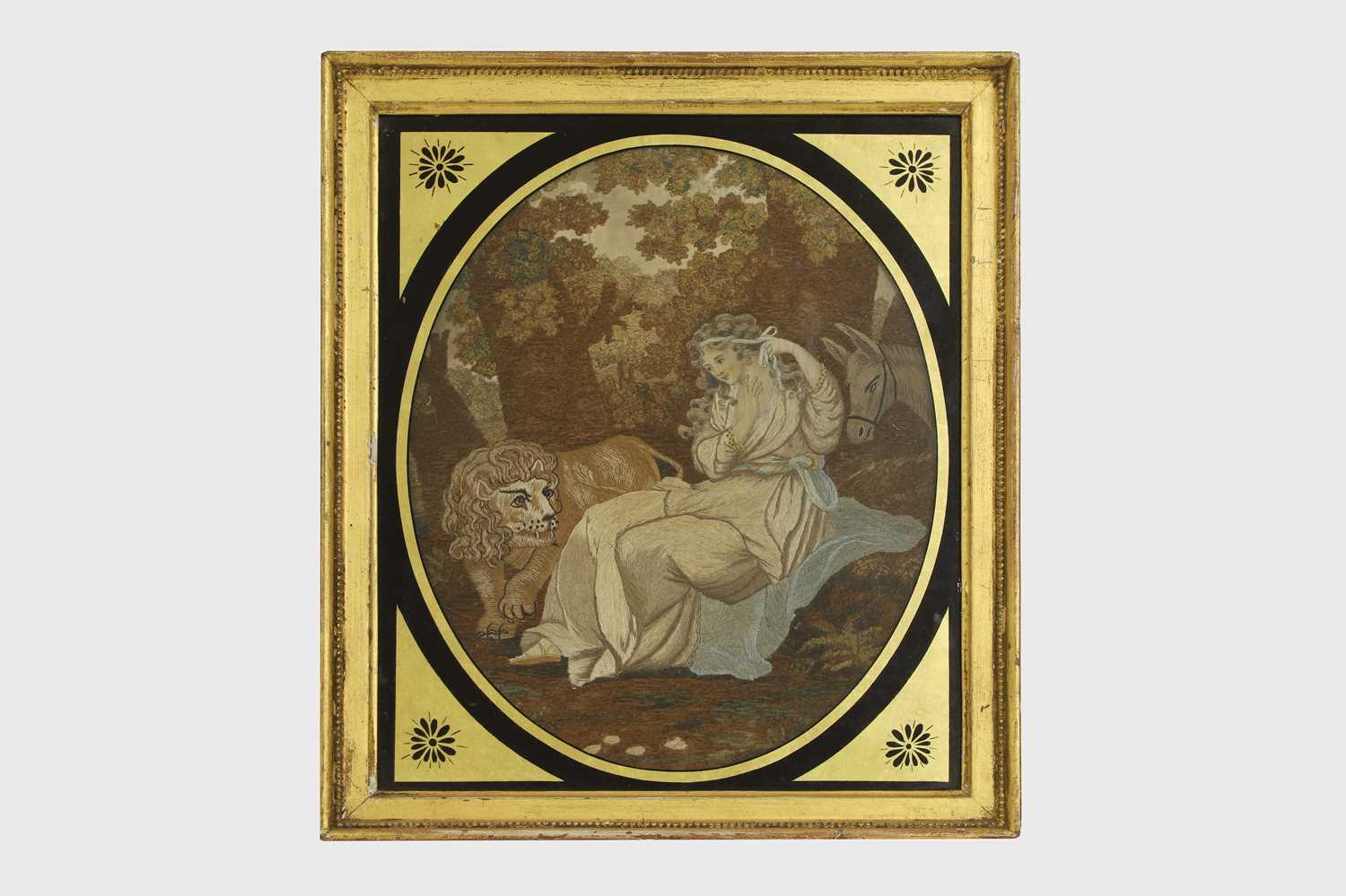 Lot 304 - A Regency silkwork picture