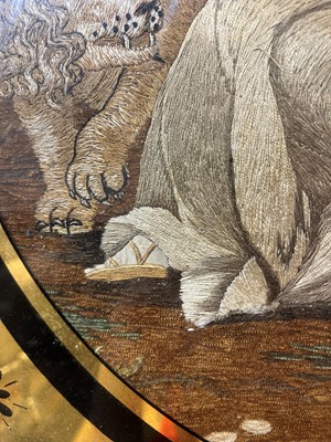 Lot 304 - A Regency silkwork picture
