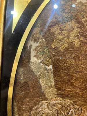 Lot 304 - A Regency silkwork picture