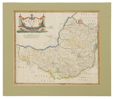 Lot 22 - Morden: 1- Map of Gloucestershire. Hand coloured & mounted