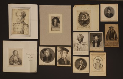 Lot 319 - A group of twelve portrait prints