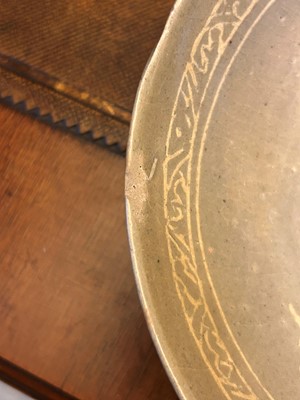 Lot 56 - A Korean celadon dish