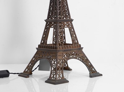 Lot 478 - A table lamp modelled as the 'Eiffel Tower'