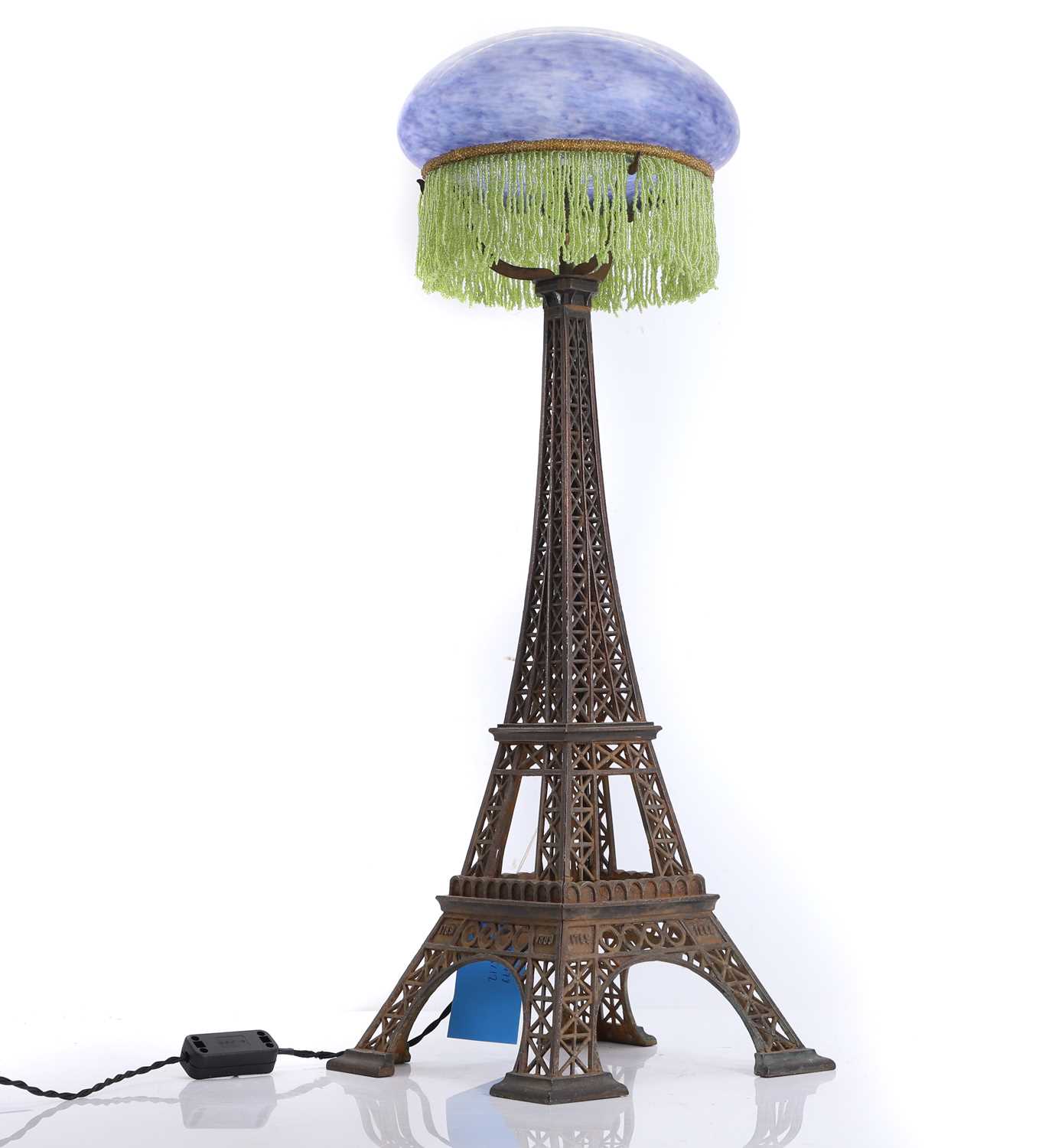 Lot 478 - A table lamp modelled as the 'Eiffel Tower'