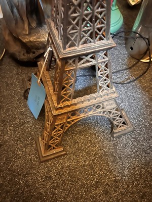 Lot 478 - A table lamp modelled as the 'Eiffel Tower'