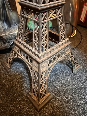 Lot 478 - A table lamp modelled as the 'Eiffel Tower'