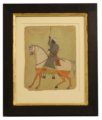 Lot 241 - An Indian equestrian portrait of an Abyssinian rider