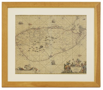 Lot 13 - Map of CEYLON: Johannes Van Keulen: Pascaert van't Eylandt Ceylon