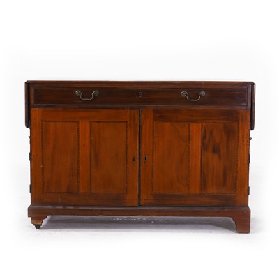 Lot 38 - A mahogany estate cupboard