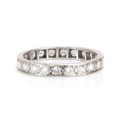 Lot 62 - A diamond full eternity ring