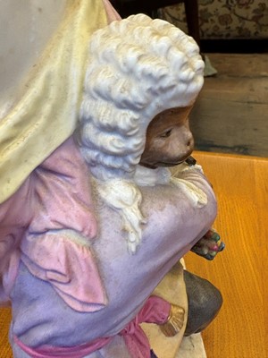 Lot 106 - A KPM Berlin porcelain monkey group