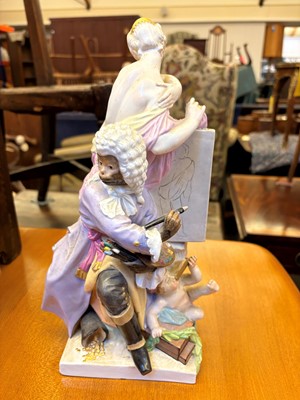 Lot 106 - A KPM Berlin porcelain monkey group