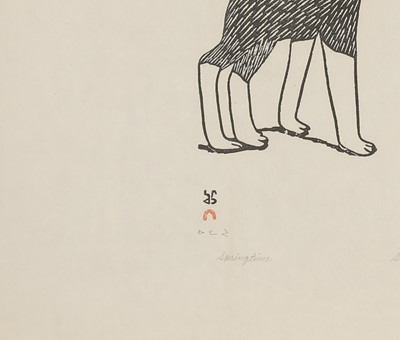 Lot 314 - A group of four prints by Canadian Inuit artists