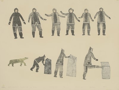 Lot 314 - A group of four prints by Canadian Inuit artists